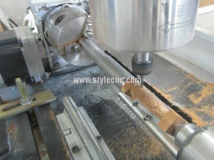 迷你臺式數控雕刻機4軸轉臺