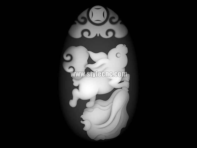 兔子清晰的灰度圖像