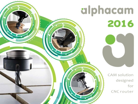 用于數控雕刻機的 Alphacam Router 2016