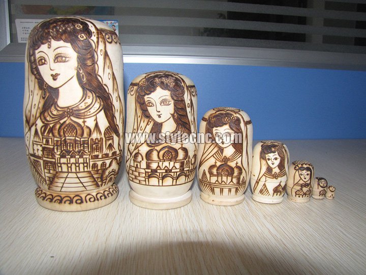 業余愛好俄羅斯娃娃項目激光雕刻機