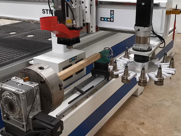 數控木材加工中心第四旋轉軸