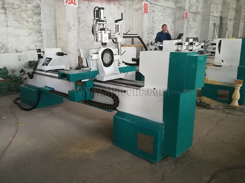 四軸數(shù)控木工車床3D車削、銑削、拉削