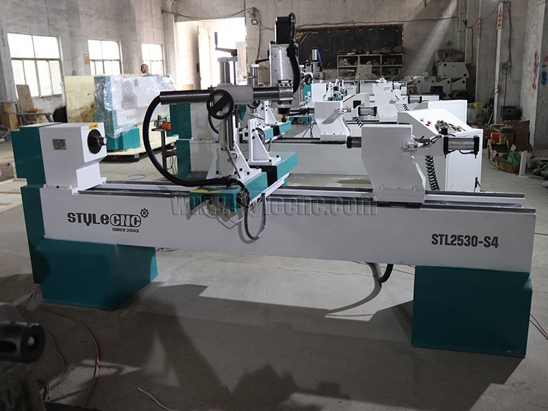 四軸數(shù)控木工車床3D車削、銑削、拉削