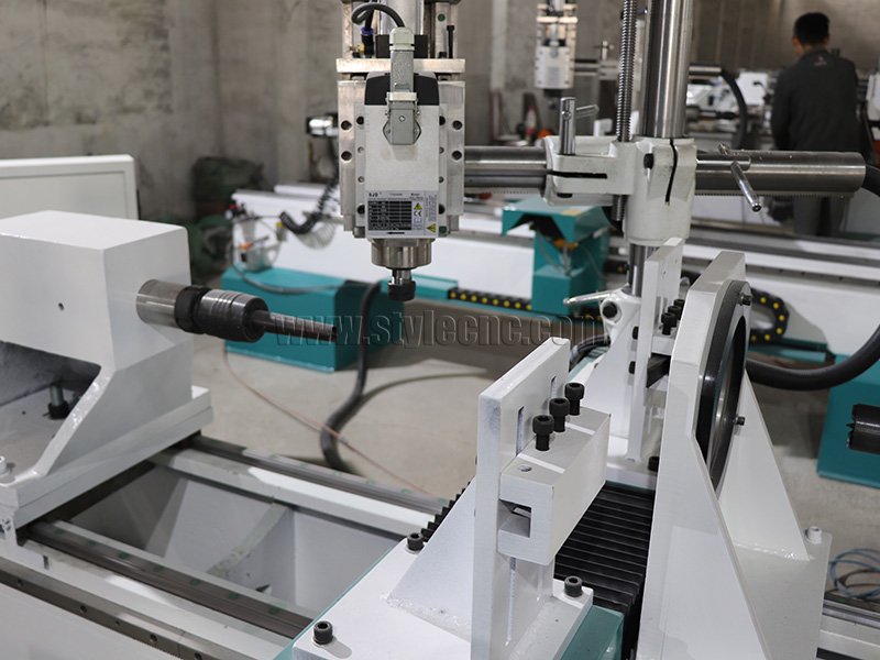 四軸數(shù)控木工車床3D車削、銑削、拉削