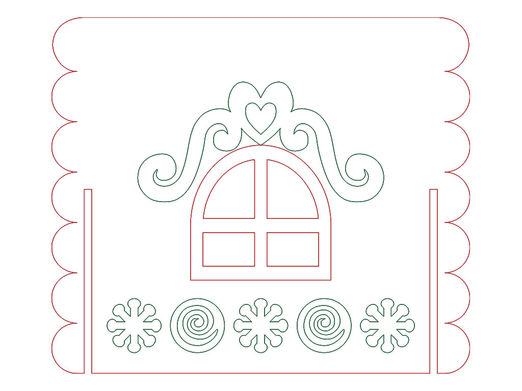 激光切割3D姜餅屋設(shè)計