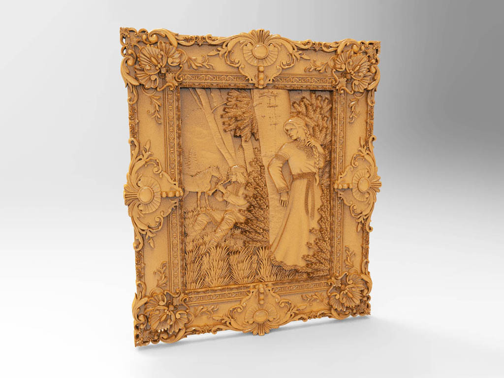 數控木工雕刻機3D救濟模型 STL 檔