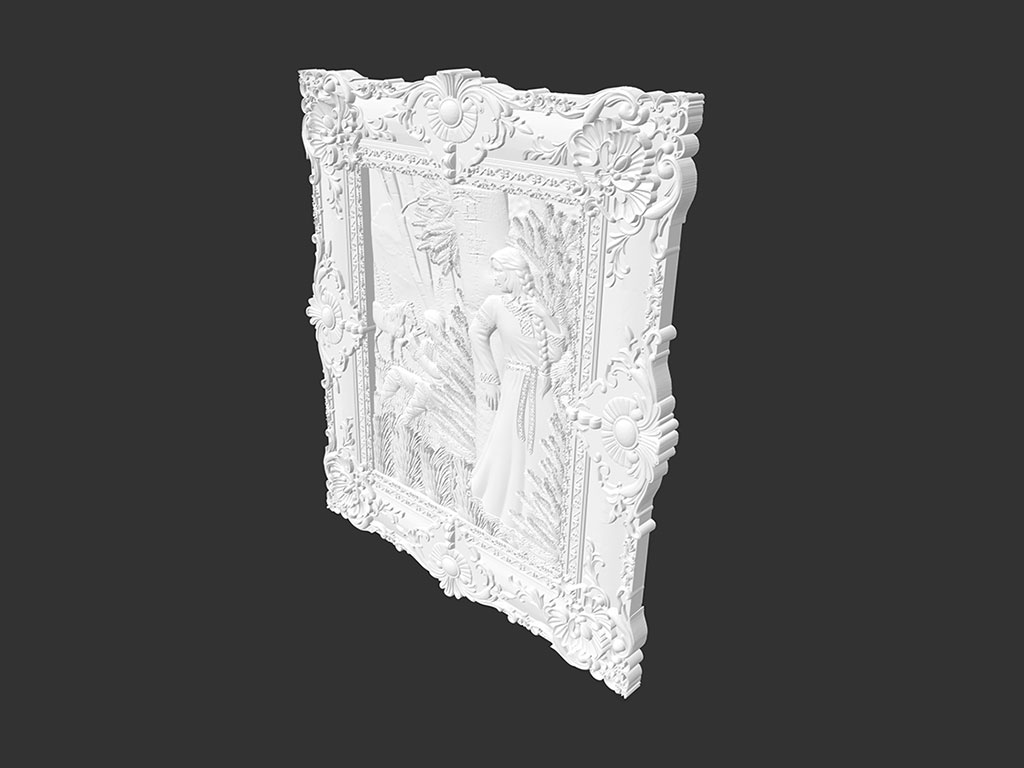 數控木工雕刻機3D救濟模型 STL 檔