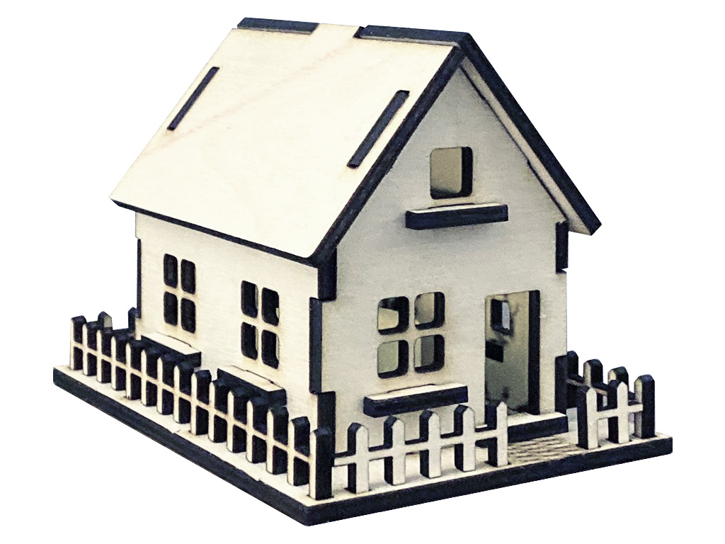 免費3D激光切割木屋模型項目和想法