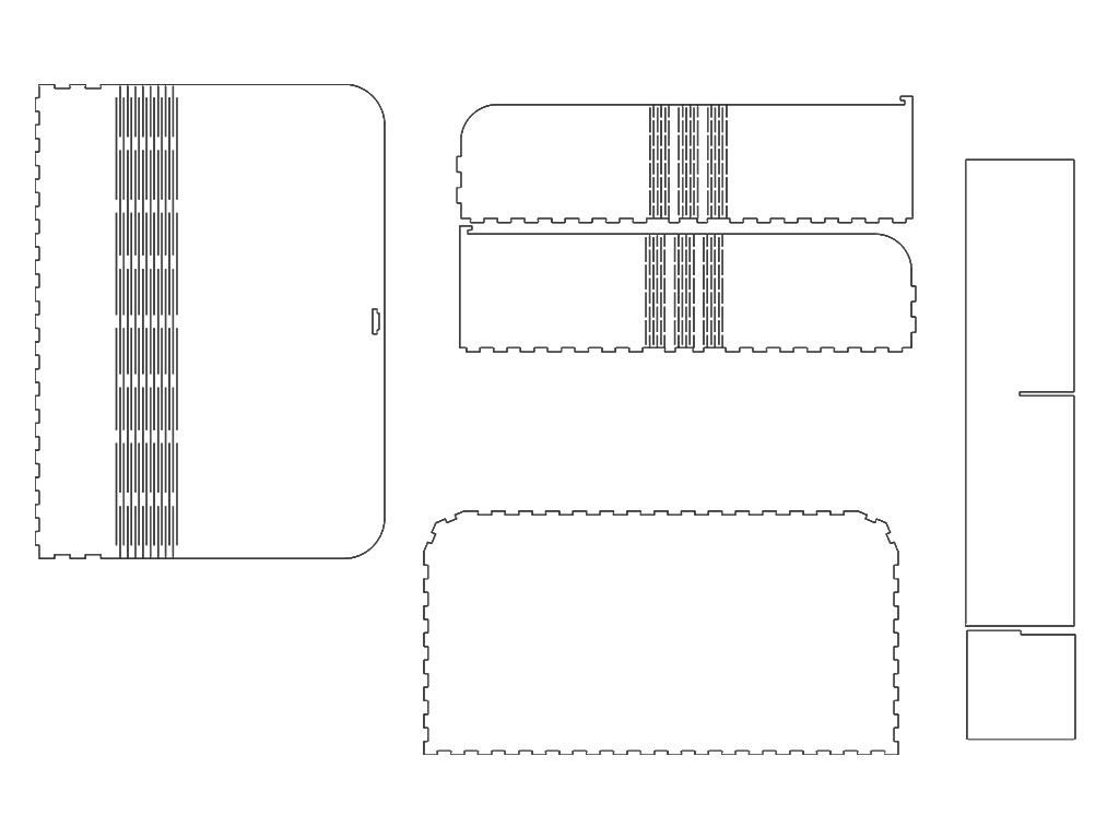 免費3D木盒激光切割 CDR 文件