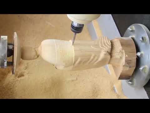 小型數控雕刻機，帶旋轉軸，用于3D加工