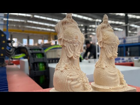 3D數控木工雕刻機,帶旋轉工作臺和8個雕刻頭 3D數控木工雕刻機,帶旋轉工作臺和8個雕刻頭