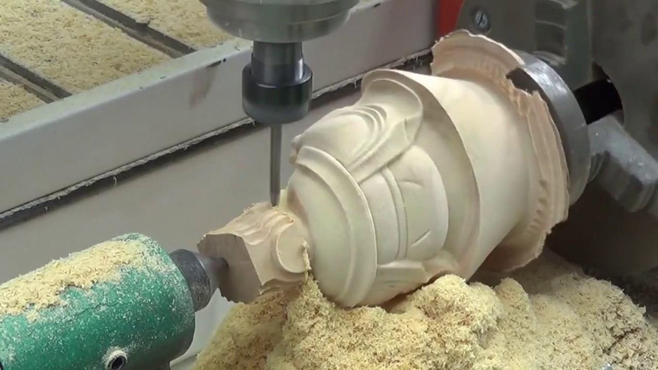 旋轉軸3D數控木工雕刻機